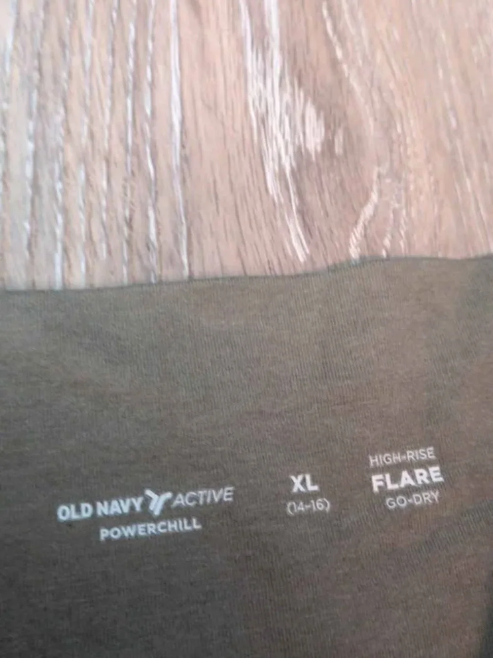 Old Navy Active Powerchill High-Rise Flare Go-Dry Leggings Olive Green XL girls